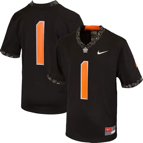 oklahoma state cowboys nike youth replica football jersey black|oklahoma state football shirts.